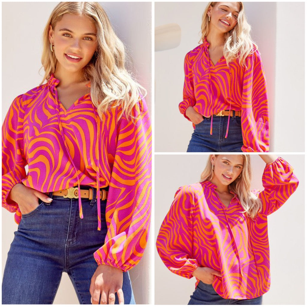 Zebra Stripes top