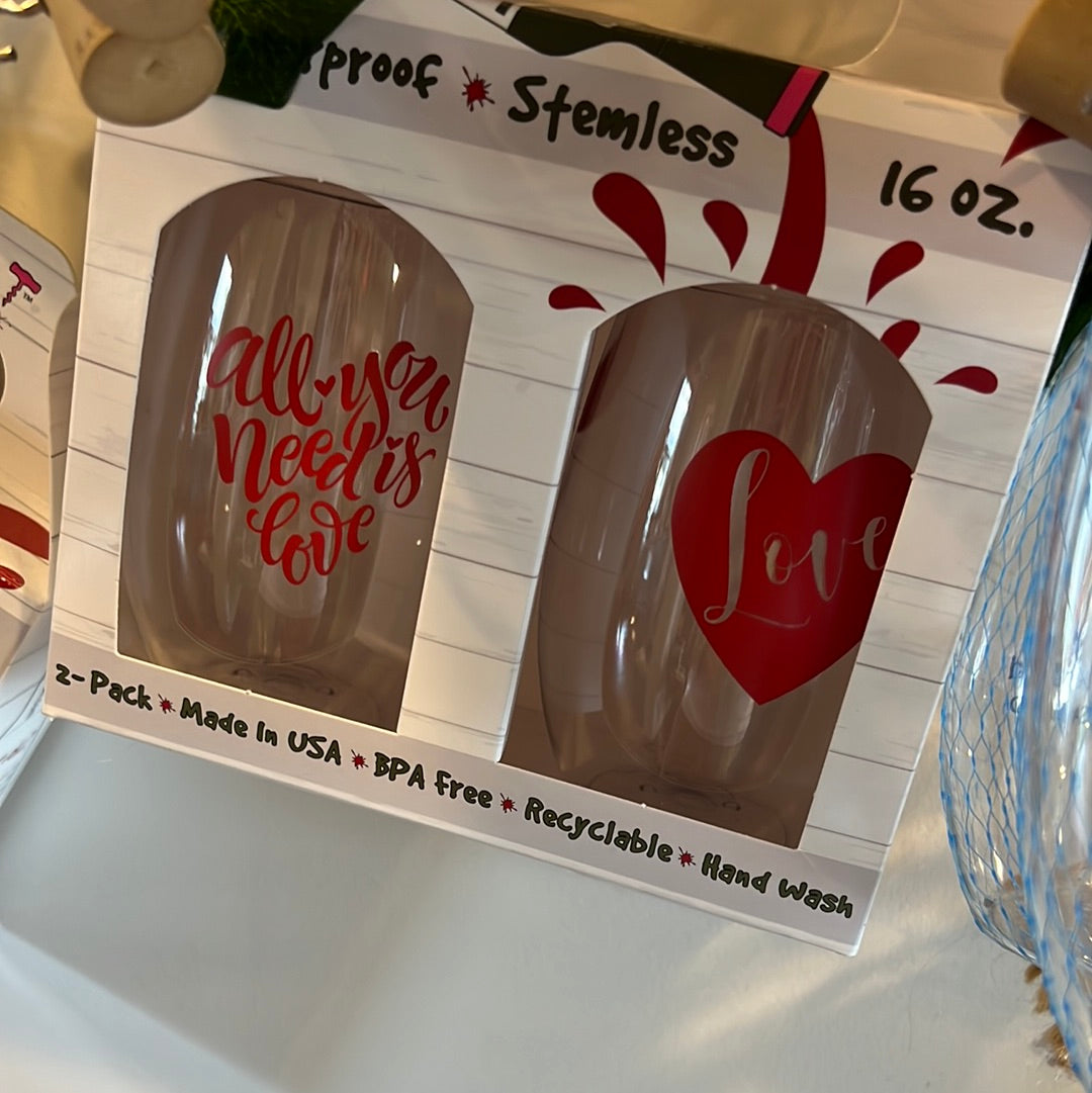 Love shatterproof wine cups