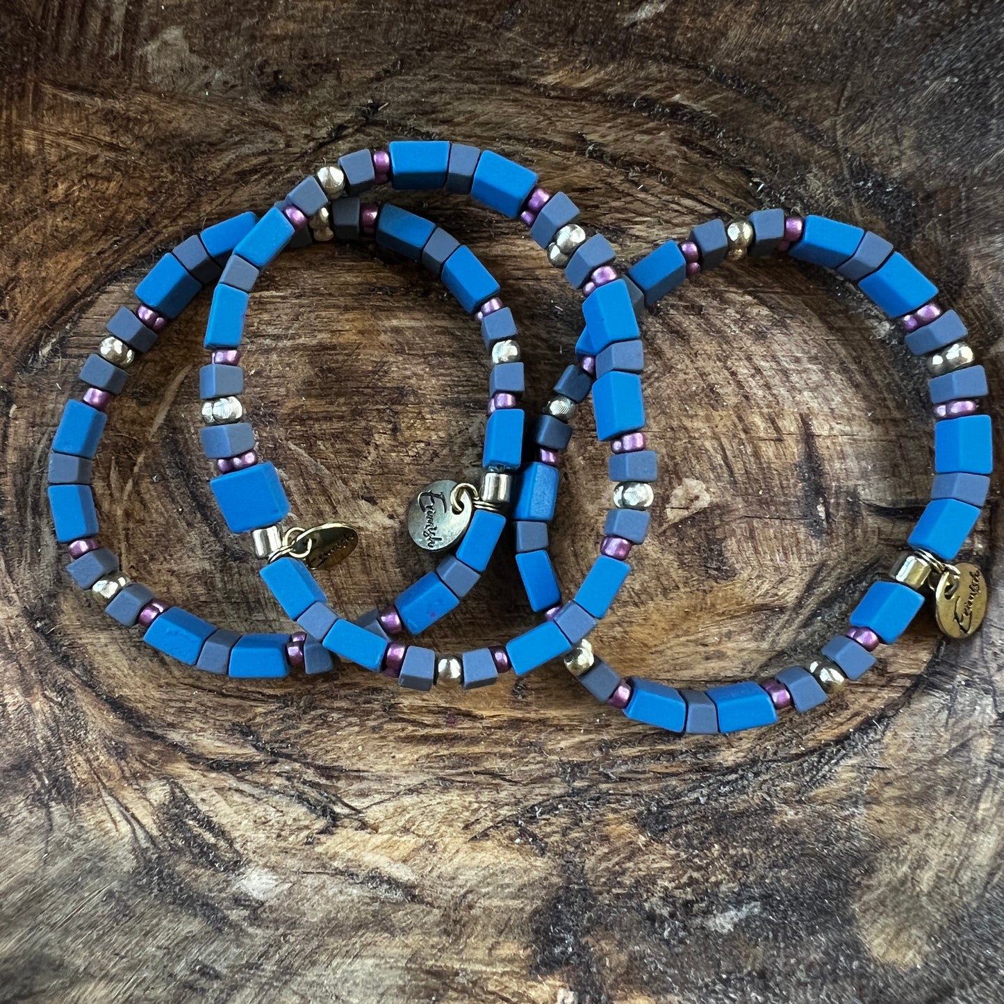 Erimish bracelet - blue & gray