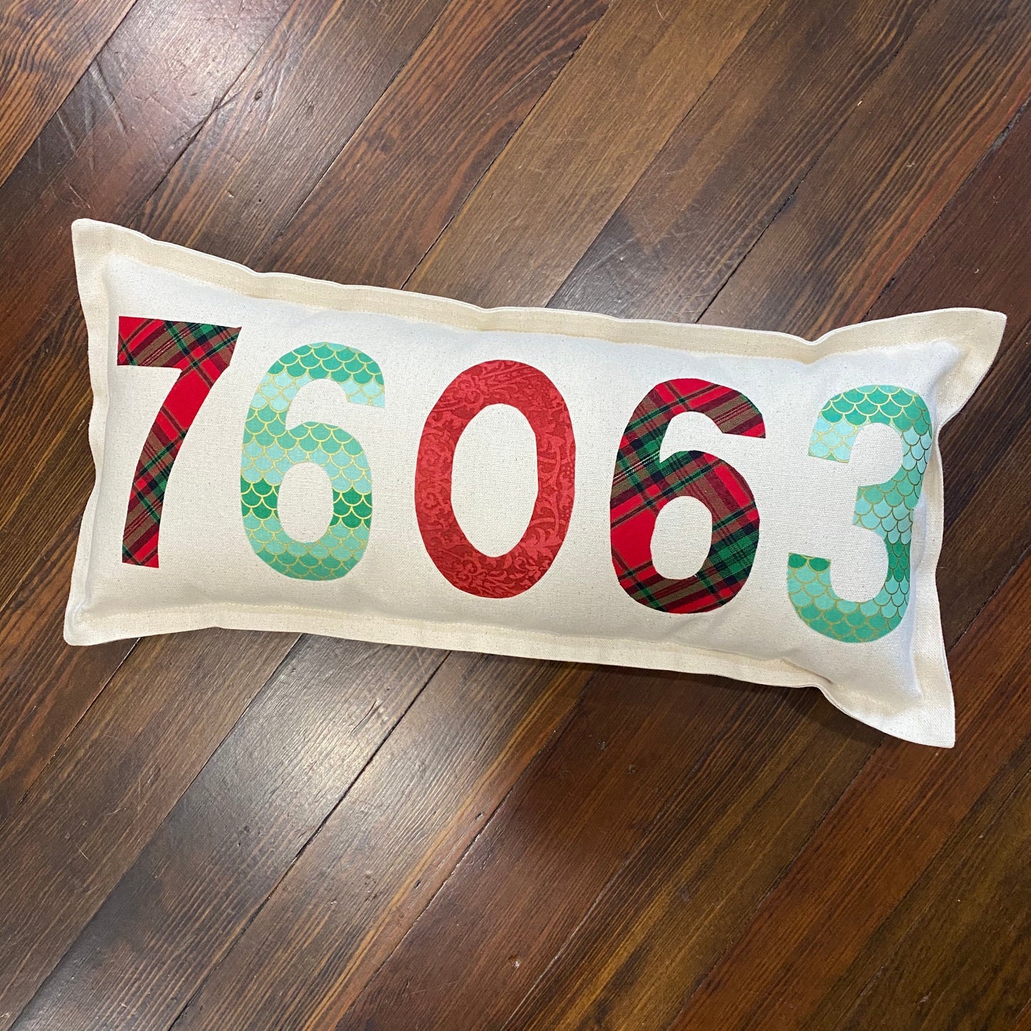 xmas Zip Code pillow