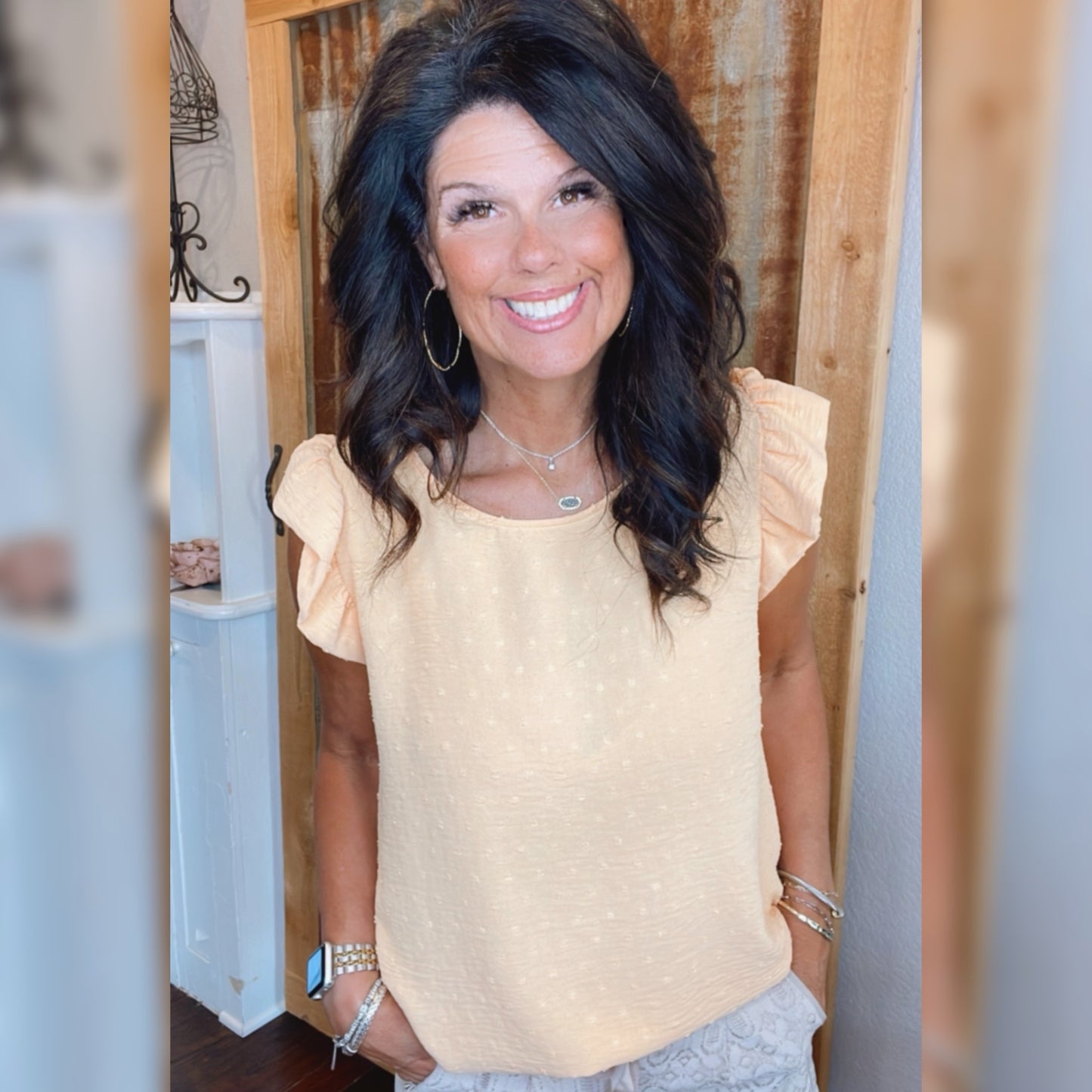 Flutter & Dots top (Mango)