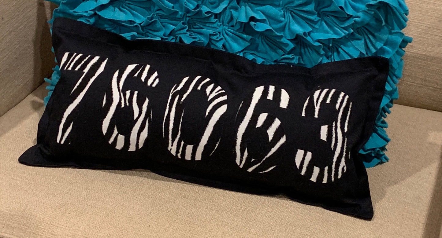 Zip Code pillow