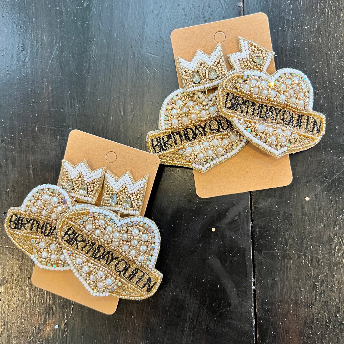 Birthday Queen earrings