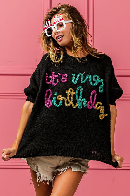 It’s My Birthday sweater