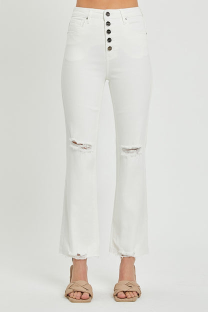 Risen Jill straight ankle jeans