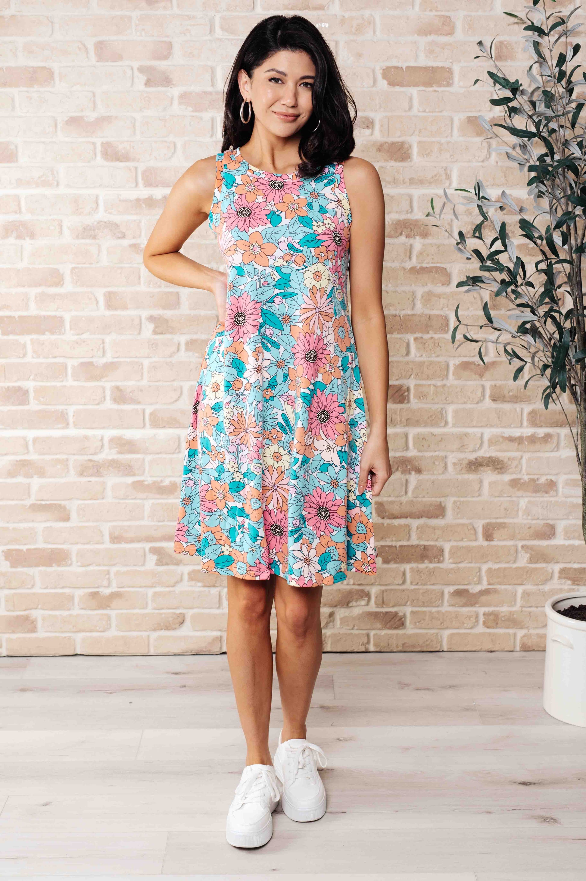 Summer Garden Sleeveless Swing Dress – Twisted Southern Roots Summer Garden Sleeveless Swing Dress – Twisted Southern Roots