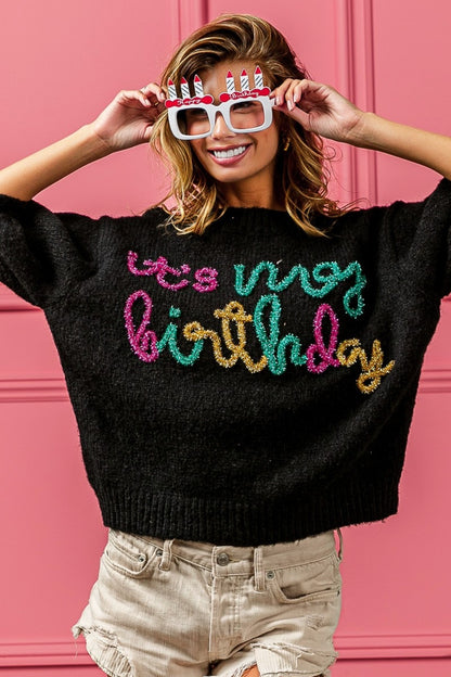 It’s My Birthday sweater
