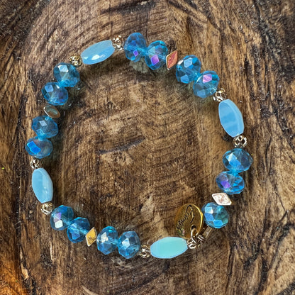 Erimish bracelet - clear blue/light blue