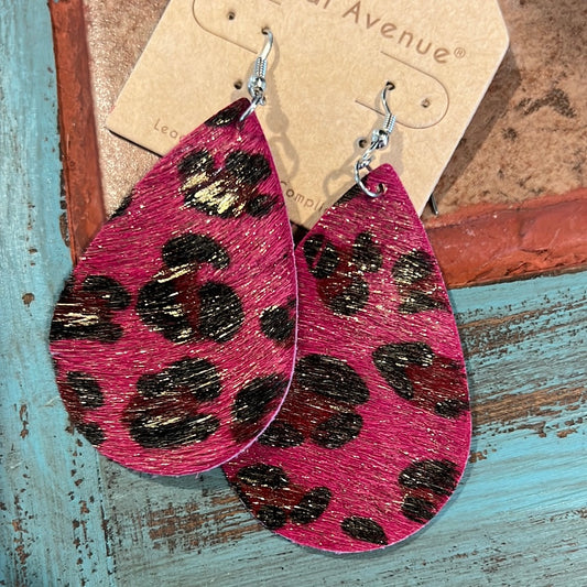 Faux Leopard earrings