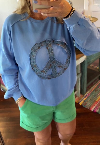 Peace Pullover (blue)