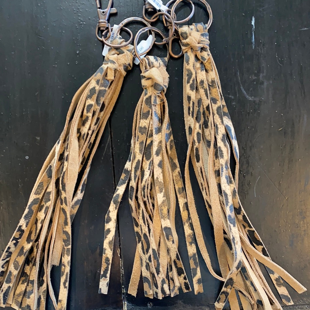 Leopard Tassel Keychain