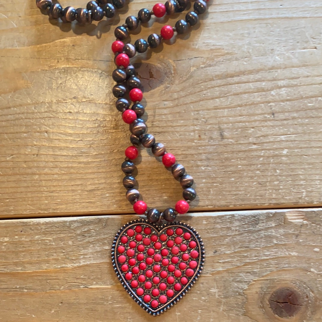 Beaded Heart necklace
