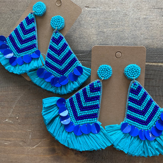 Beaded Fiesta earrings