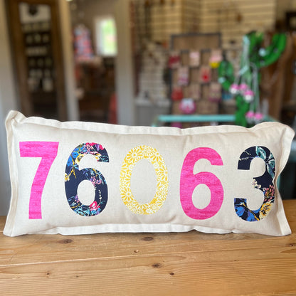 Zip Code pillow