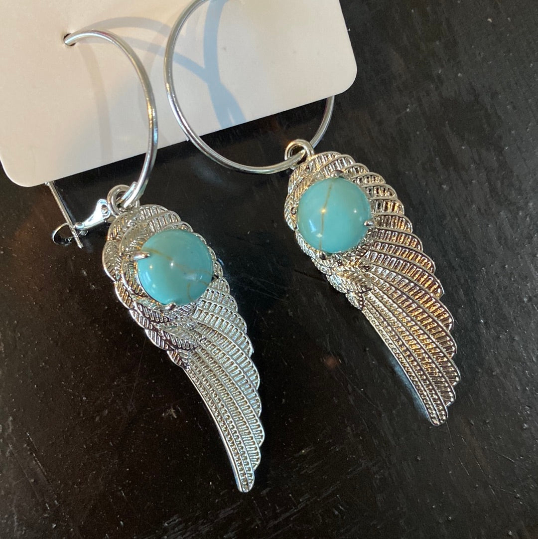 Turquoise Wing earrings
