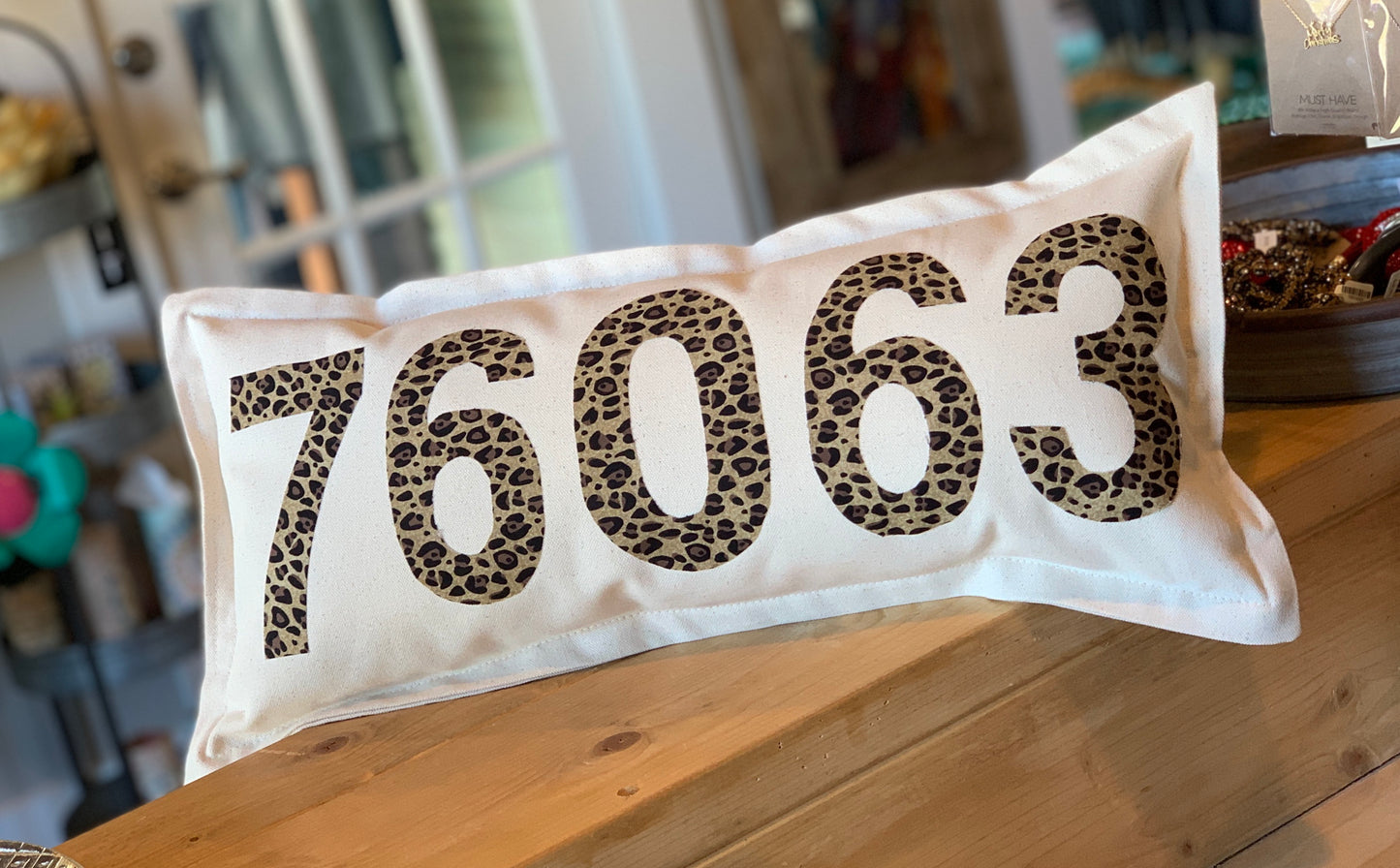 Zip Code pillow