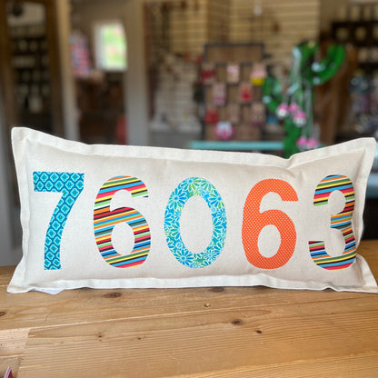 Zip Code pillow