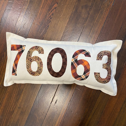 Zip Code pillow