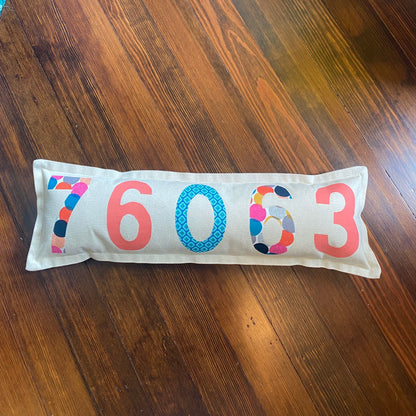 Zip Code pillow