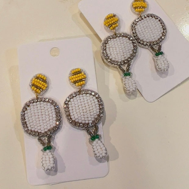 Beaded Tennis earrings