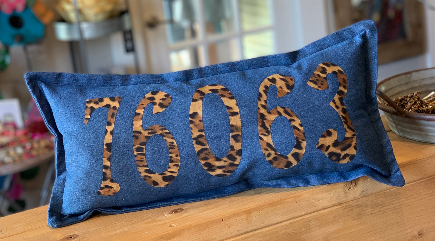 Zip Code pillow