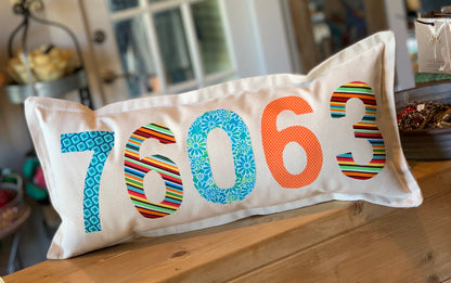 Zip Code pillow