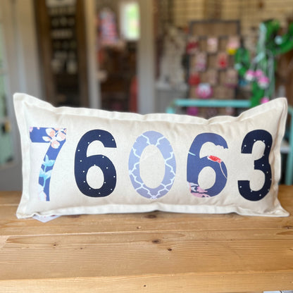 Zip Code pillow