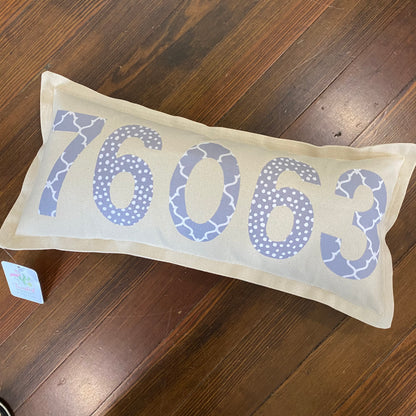 Zip Code pillow