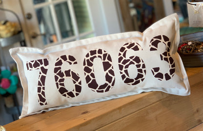 Zip Code pillow