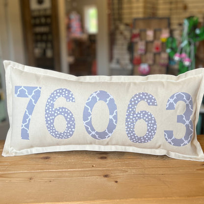 Zip Code pillow